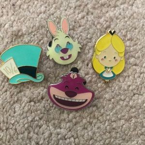 Alice in Wonderland Enamel Pin Bundle